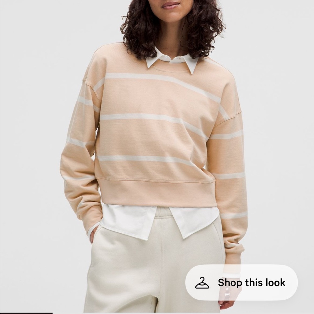 Lululemon Perfectly Oversized Cropped Crew